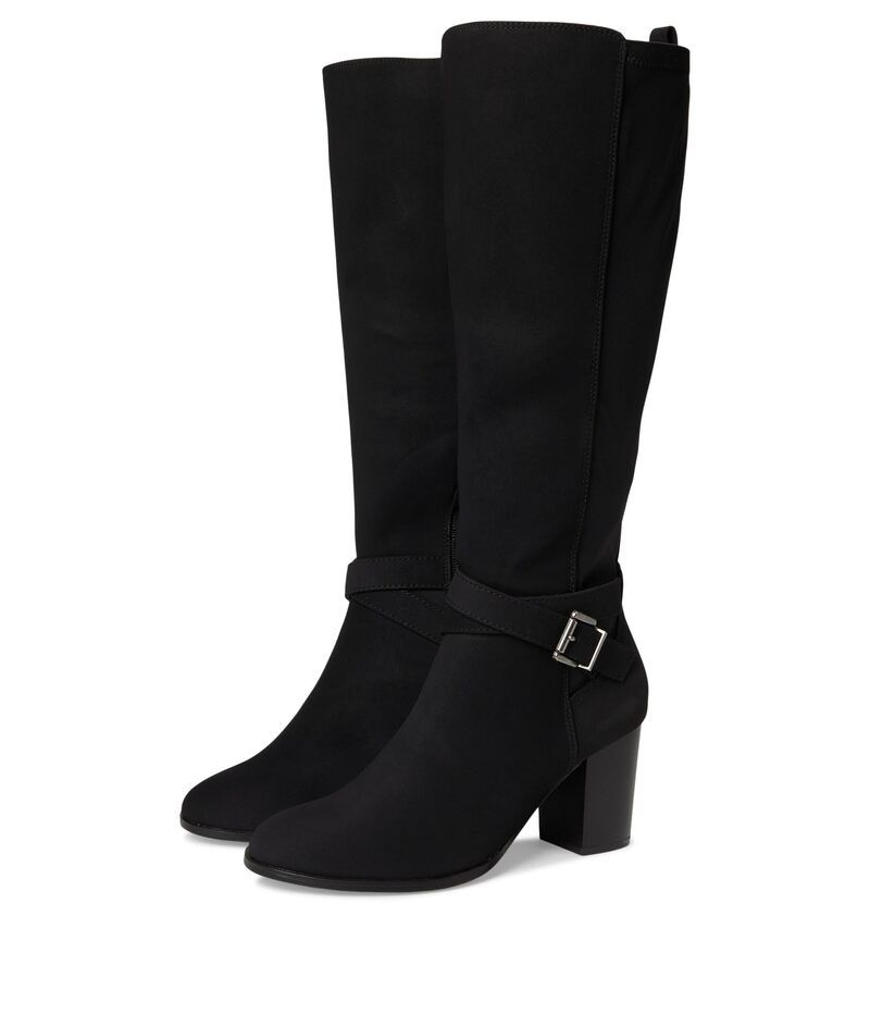 ジュルネ コレクション レディース シューズ ブーツ・レインブーツ Journee Collection Avalonn Black Suede ブラック