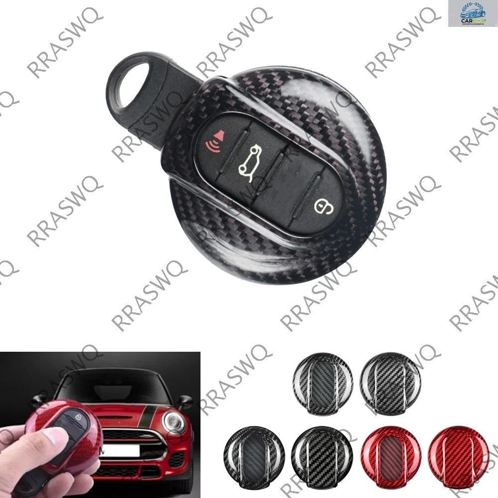 カーボンファイバー製フリップ式リモートキーカバー/折りたたみ式カーキーケースシェル交換部品（MINI F54 F56 F55 F57 F60用）