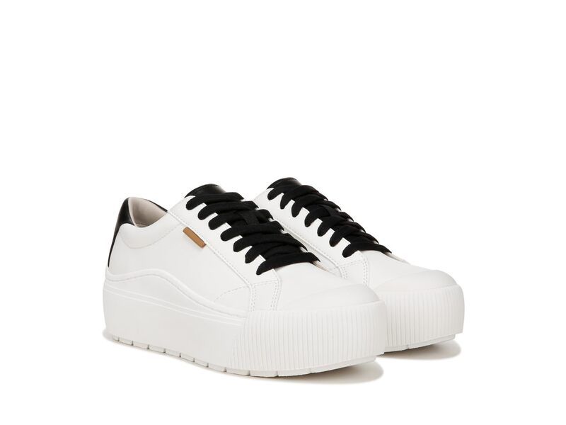 ドクター・ショール レディース シューズ スニーカー レース Dr Scholls Time Off Max LaceUp Shoes WhiteBlack Smooth ホワイト