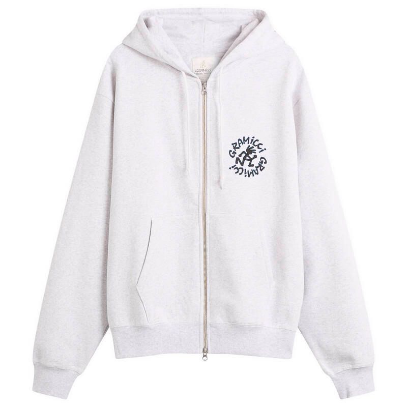 グラミチ メンズ アウター パーカー・スウェット Gramicci Running Man Zip Hoodie Heather Ash ヘザー