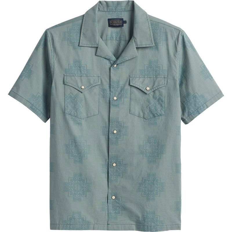 ペンドルトン メンズ トップス シャツ Pendleton Western Aloha Shirt Mens Chief Joseph Green グリーン