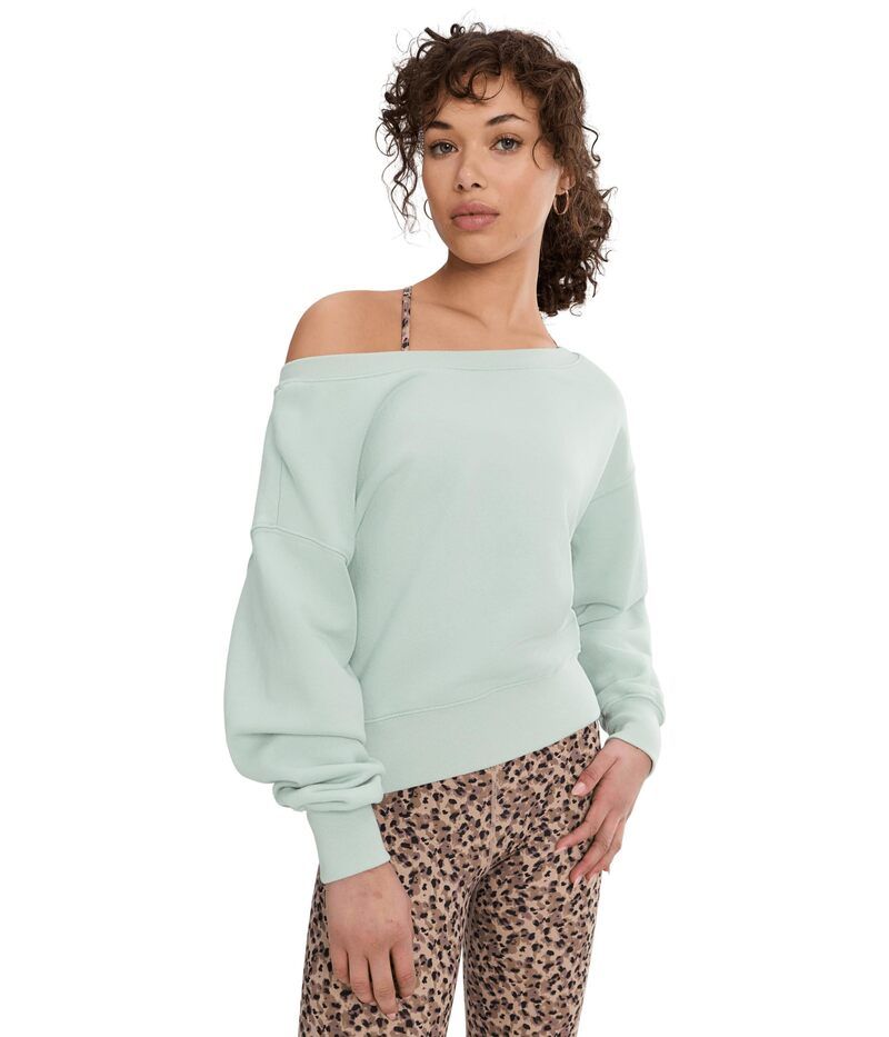スピリチュアルギャングスタ レディース アウター パーカー・スウェット シャツ Spiritual Gangster La Vida 20 Sweatshirt Seafoam