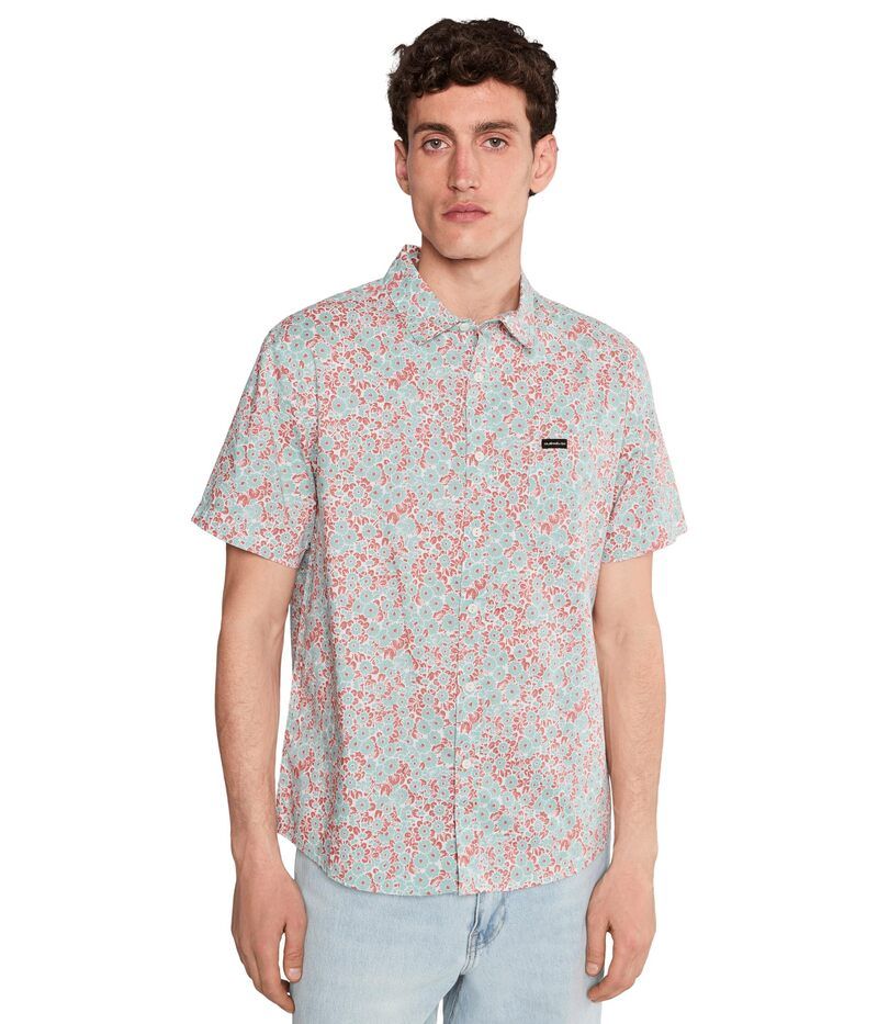 クイックシルバー メンズ トップス シャツ Quiksilver Ditsy Daze Classic Short Sleeve Woven Blue Haze ブルー