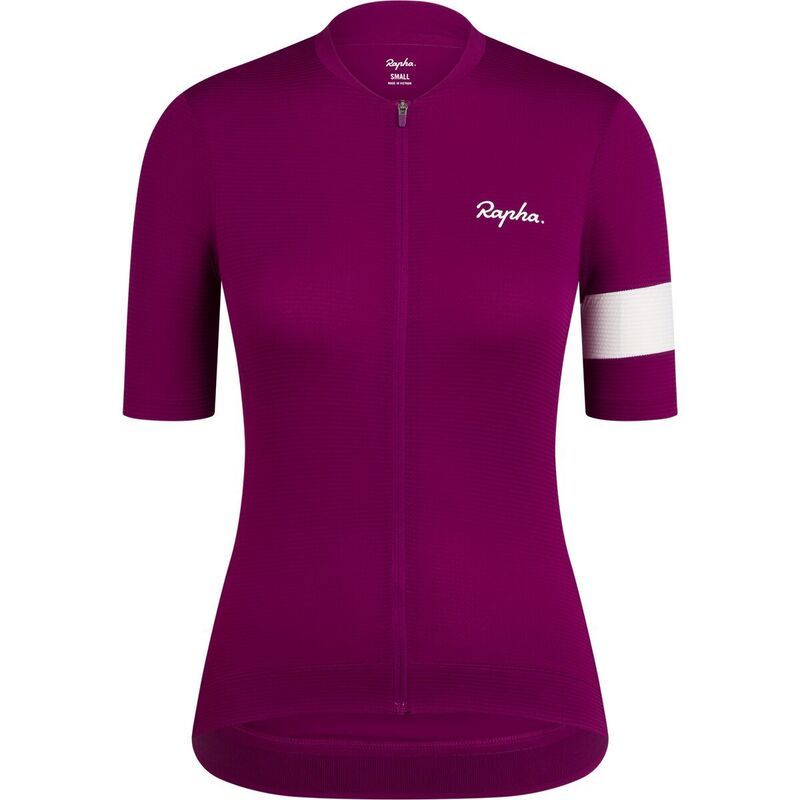 ラファ レディース トップス シャツ ジャージー Rapha Core Lightweight Jersey Womens MauveWhite ホワイト