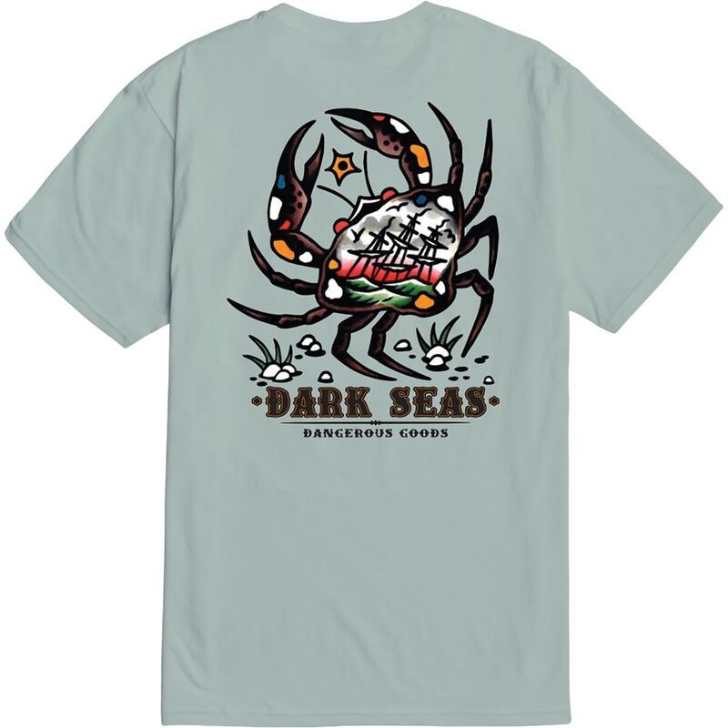 ダークシーズ メンズ トップス Tシャツ Dark Seas Crab King TShirt Mens Dusty Blue ブルー