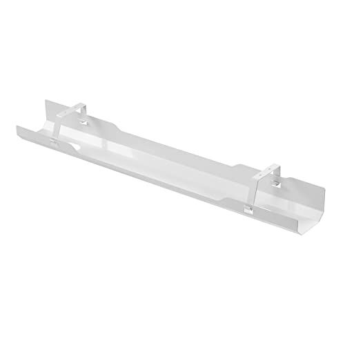 サンワダイレクト ケーブルトレー デスク下 幅90cm ネジ固定タイプ スチール製 耐荷重5kg ホワイト 200-CT002Was b4411957