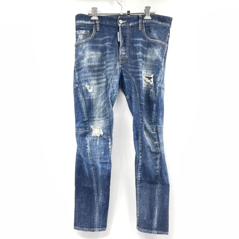 【中古】DSQUARED2 TIDY BIKER JEAN サイズ44 S74LB0873 インディゴ ディースクエアード[17]
