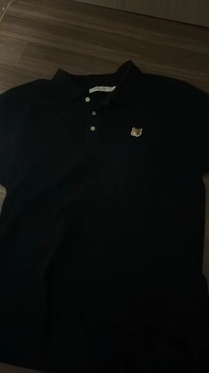 メゾンキツネ 半袖 カラーTシャツ ブラック