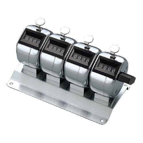 数取器　４連式　外寸法Ｗ１２１・Ｄ７０・Ｈ６７ CL-204【コクヨ】