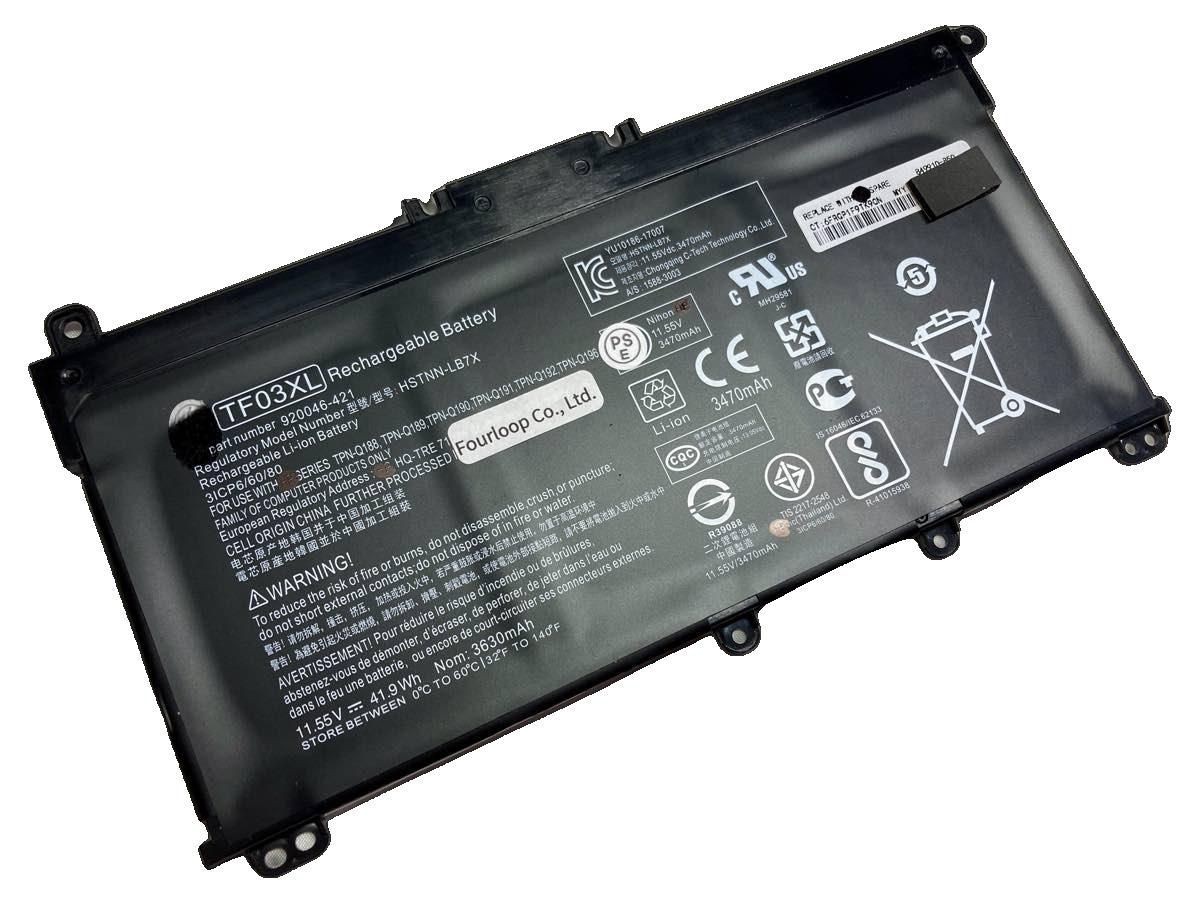 【純正】Tpn-c136 11.55V 41.9Wh hp ノート PC ノートパソコン 純正 バッテリー 電池