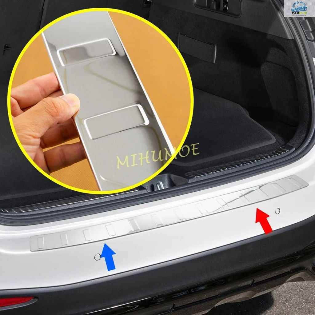 メルセデスベンツ GLC200 GLC300 SUV X254 2023-2025 用リアバンパープロテクター トランクシルカバー ステンレススチール製アクセサリー