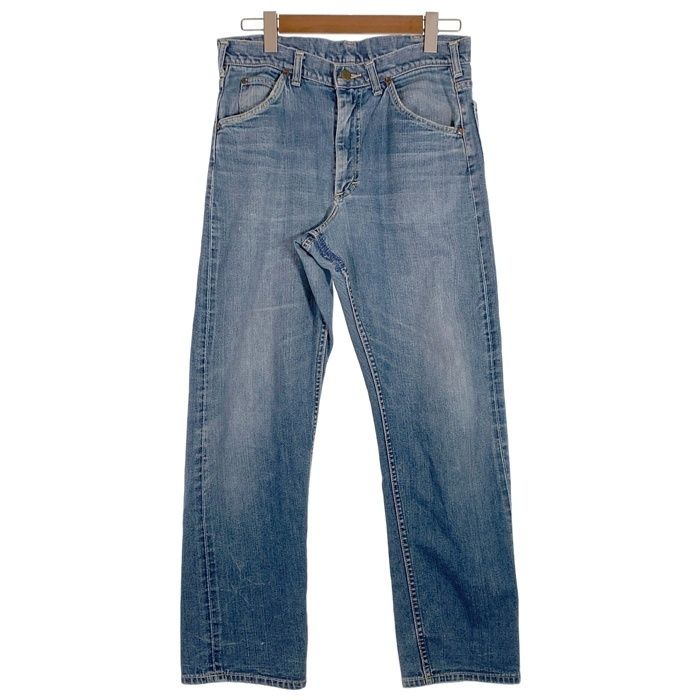 70's LEE リー 101z DENIM PANTS デニムパンツ サイド黒タグ TALONジップ ライトブルー USA製 Size W33