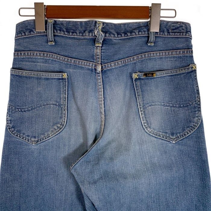 70's LEE リー 101z DENIM PANTS デニムパンツ サイド黒タグ TALONジップ ライトブルー USA製 Size W33