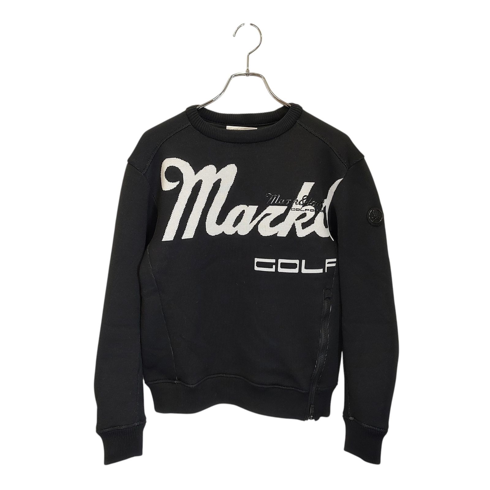 MARK&LONA マークアンドロナ ゴルフ 22AW Knitted Snead Jacketニット スニードジャック MLM-2D-AB34 46 ブラック メンズ