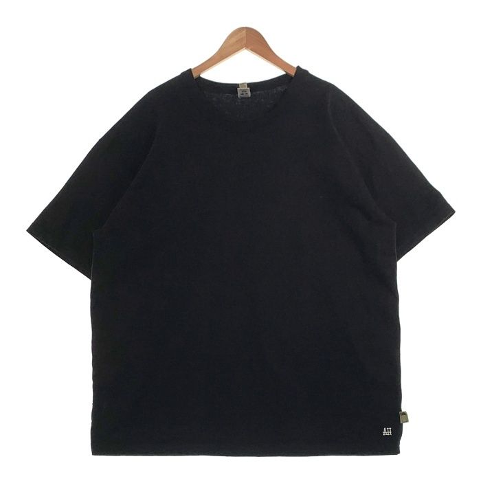 LOS ANGELS APPALEL ロサンゼルスアパレル SSZ エスエスズィー A.H エーエイチ 8.5 OUNCE 半袖 Tシャツ SSZ メモ帳タグ AH刺繡 ブラック USA製 Size 2XL