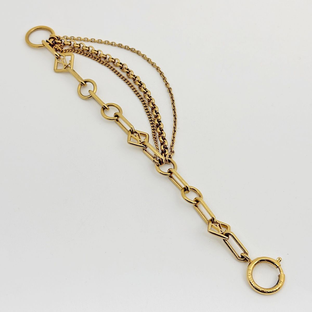 ルイ・ヴィトン Louis Vuitton ブラスレ シェーヌ ベガス 4連 GP ゴールド レディース 【中古】 ルイ・ヴィトン Louis Vuitton ブラスレ シェーヌ ベガス 4連 GP ゴールド レディース 【中古】