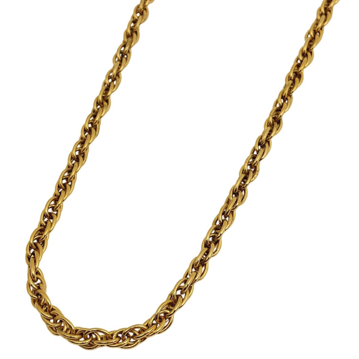 シャネル CHANEL ココマーク チェーン ネックレス ロング GP ゴールド レディース 【中古】