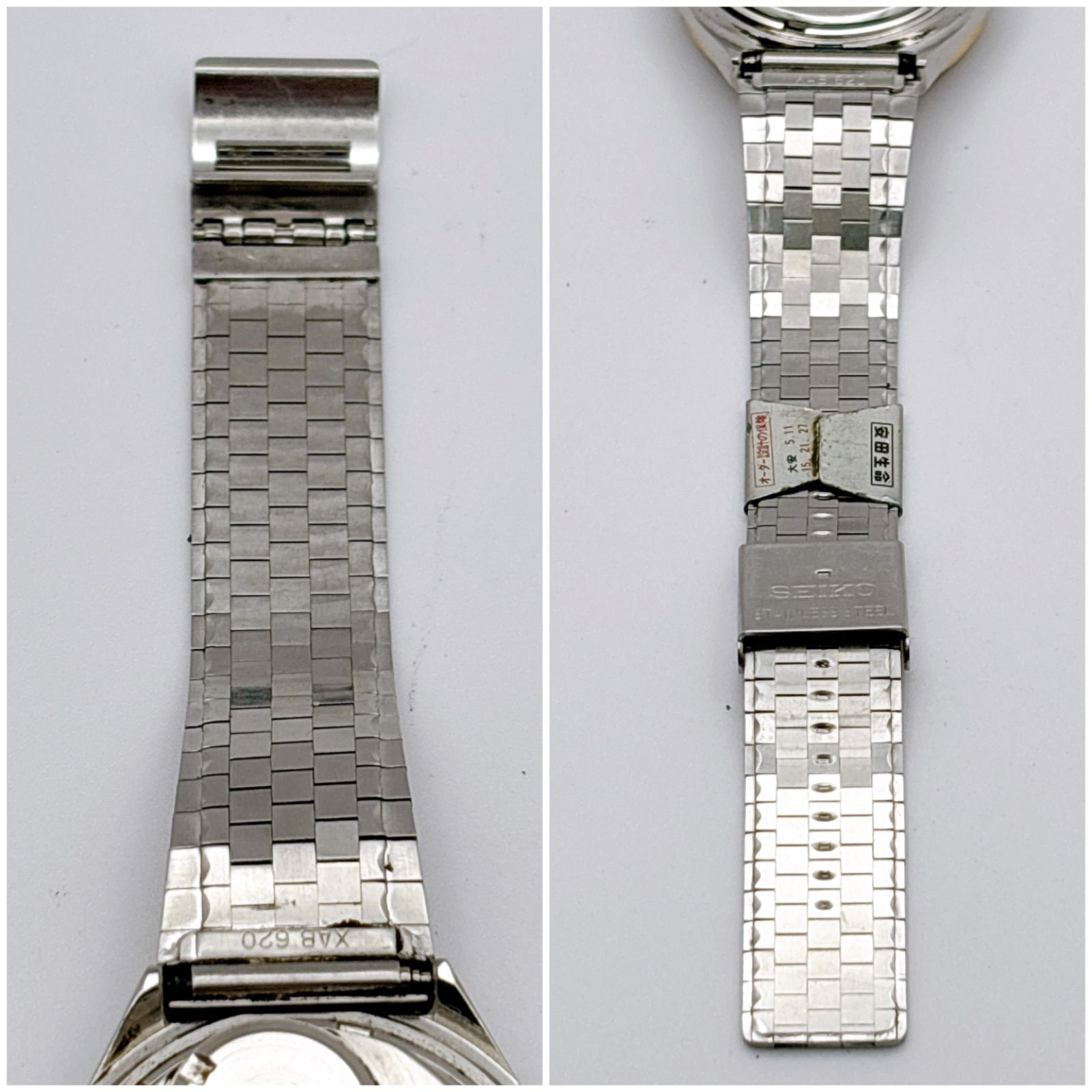 SEIKO 3863-7020 クォーツ デイデイト 純正ブレス 新品電池交換済 稼働品 メンズ腕時計 304