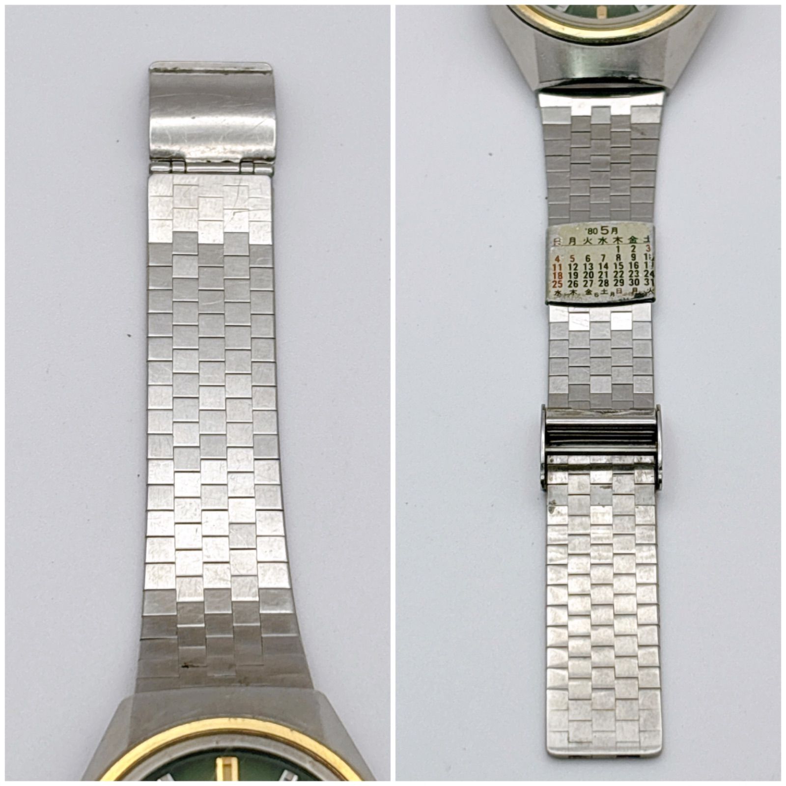 SEIKO 3863-7020 クォーツ デイデイト 純正ブレス 新品電池交換済 稼働品 メンズ腕時計 304