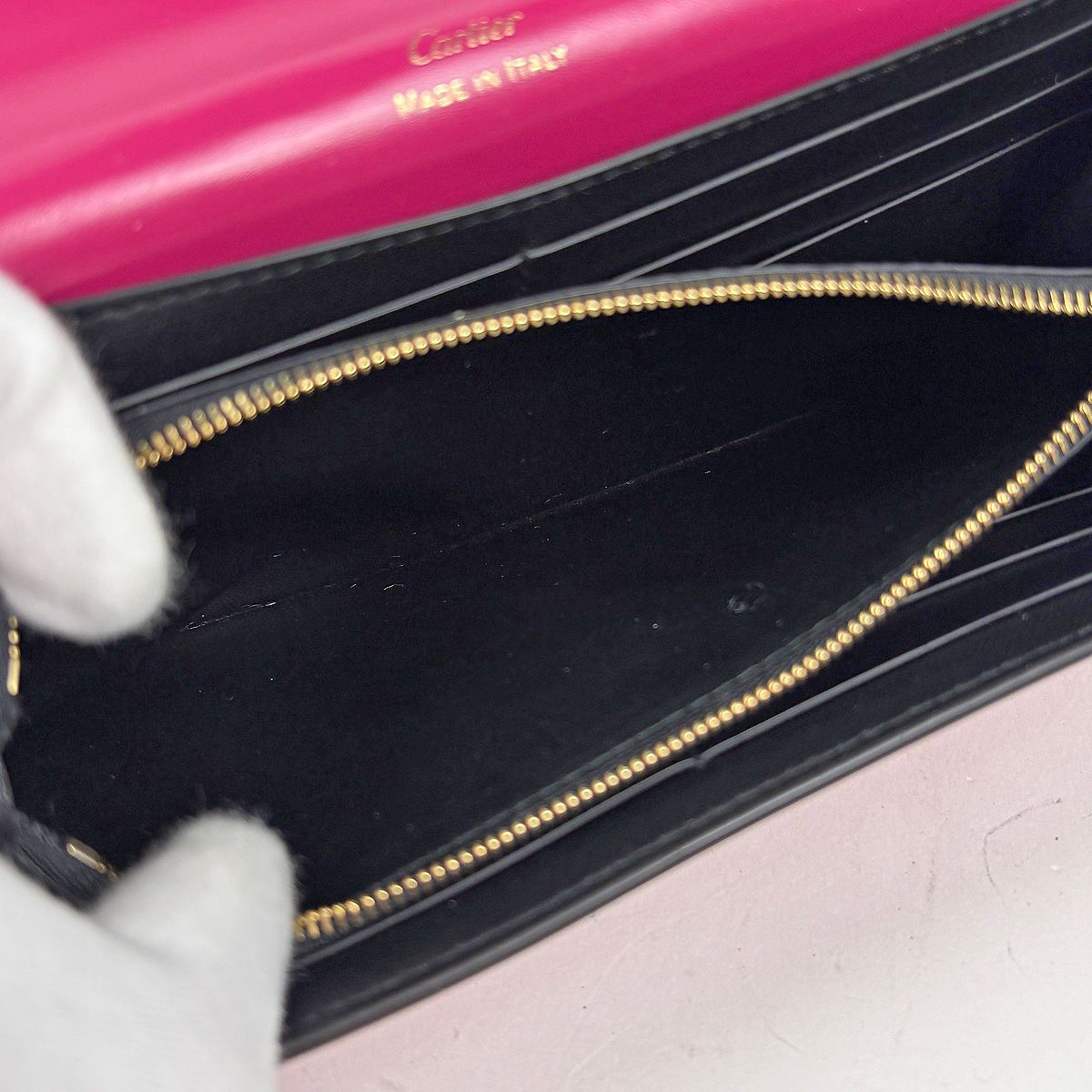 カルティエ CARTIER C ドゥ カルティエ 二つ折り 長財布 ドゥーブルC レザー ピンク レディース 【中古】 カルティエ CARTIER C ドゥ カルティエ 二つ折り 長財布 ドゥーブルC レザー ピンク レディース 【中古】