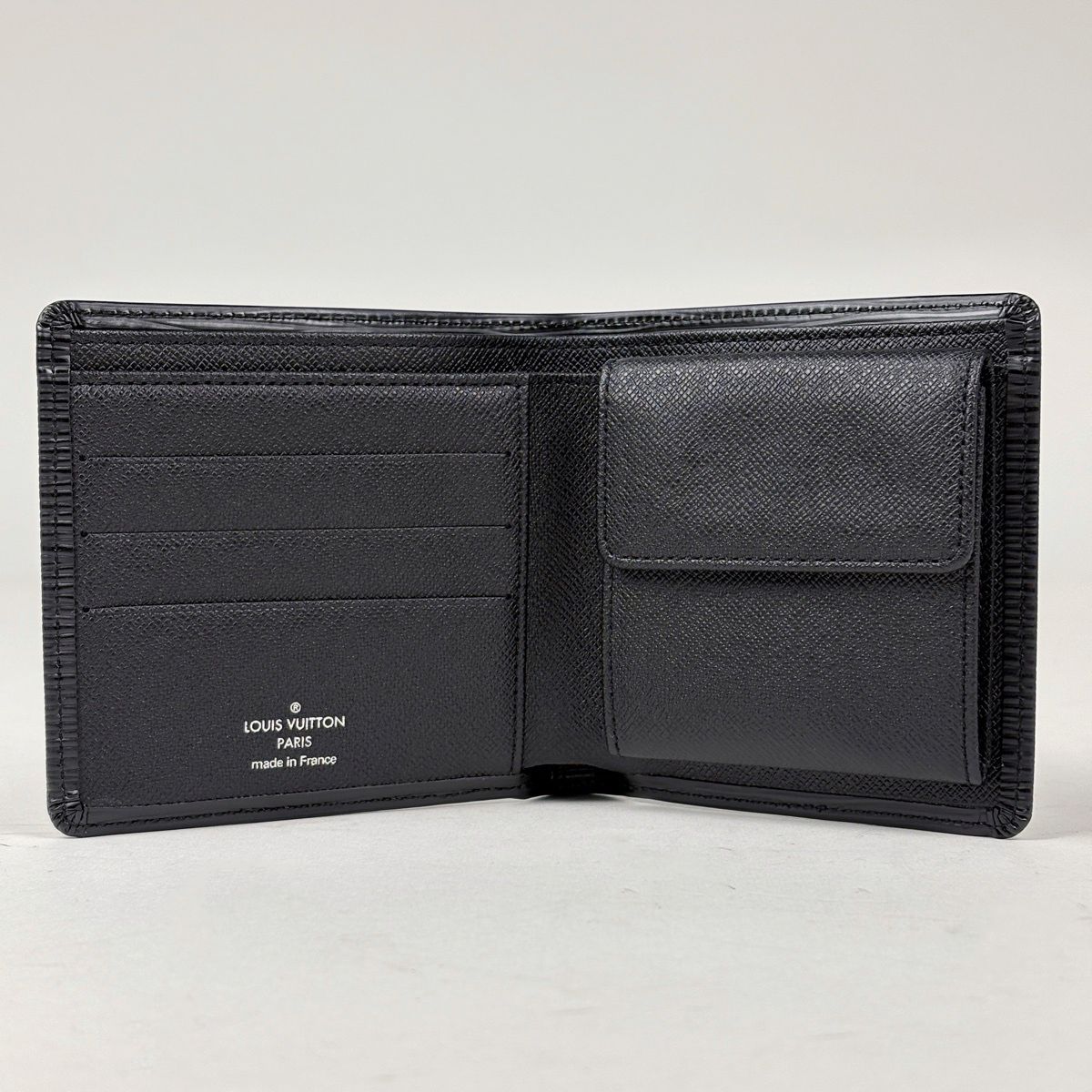 ルイ・ヴィトン Louis Vuitton ポルトフォイユ マルコ 札入れ 小銭入れ 二つ折り財布 エピ ノワール(ブラック) M63652 メンズ 【中古】