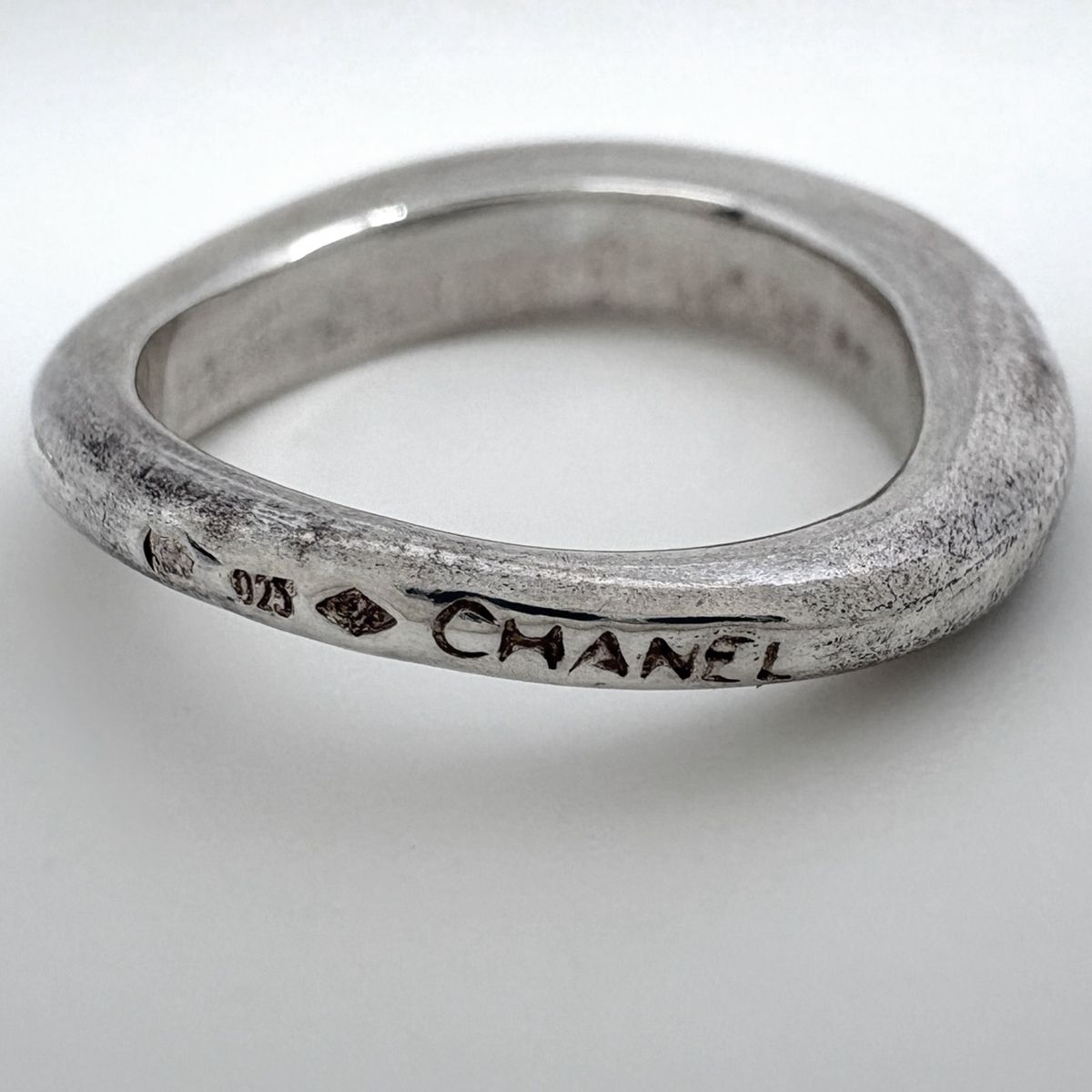 シャネル CHANEL 3連 リング 指輪 10号 シルバー925 シルバー レディース 【中古】