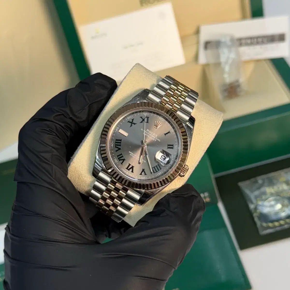 {フルセット/レシート} ROLEX ロレックス デイトジャスト ウィンブルドン 41mm {フルセット/レシート} ROLEX ロレックス デイトジャスト ウィンブルドン 41mm