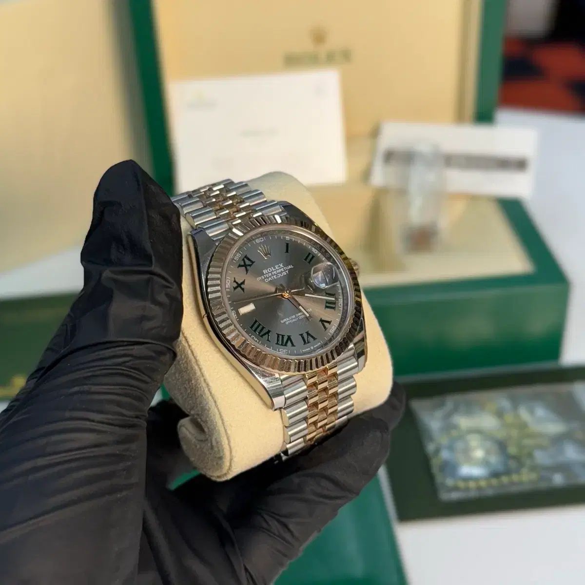 {フルセット/レシート} ROLEX ロレックス デイトジャスト ウィンブルドン 41mm {フルセット/レシート} ROLEX ロレックス デイトジャスト ウィンブルドン 41mm
