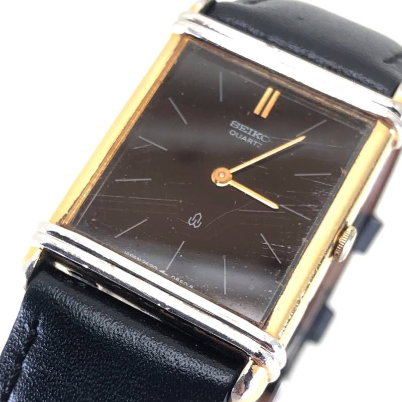 【ヴィンテージ・電池交換済み】SEIKO セイコー/シャリオ 2620-0850 5480/クォーツ/ステンレス/ブラック・ゴールド 【ヴィンテージ・電池交換済み】SEIKO セイコー/シャリオ 2620-0850 5480/クォーツ/ステンレス/ブラック・ゴールド