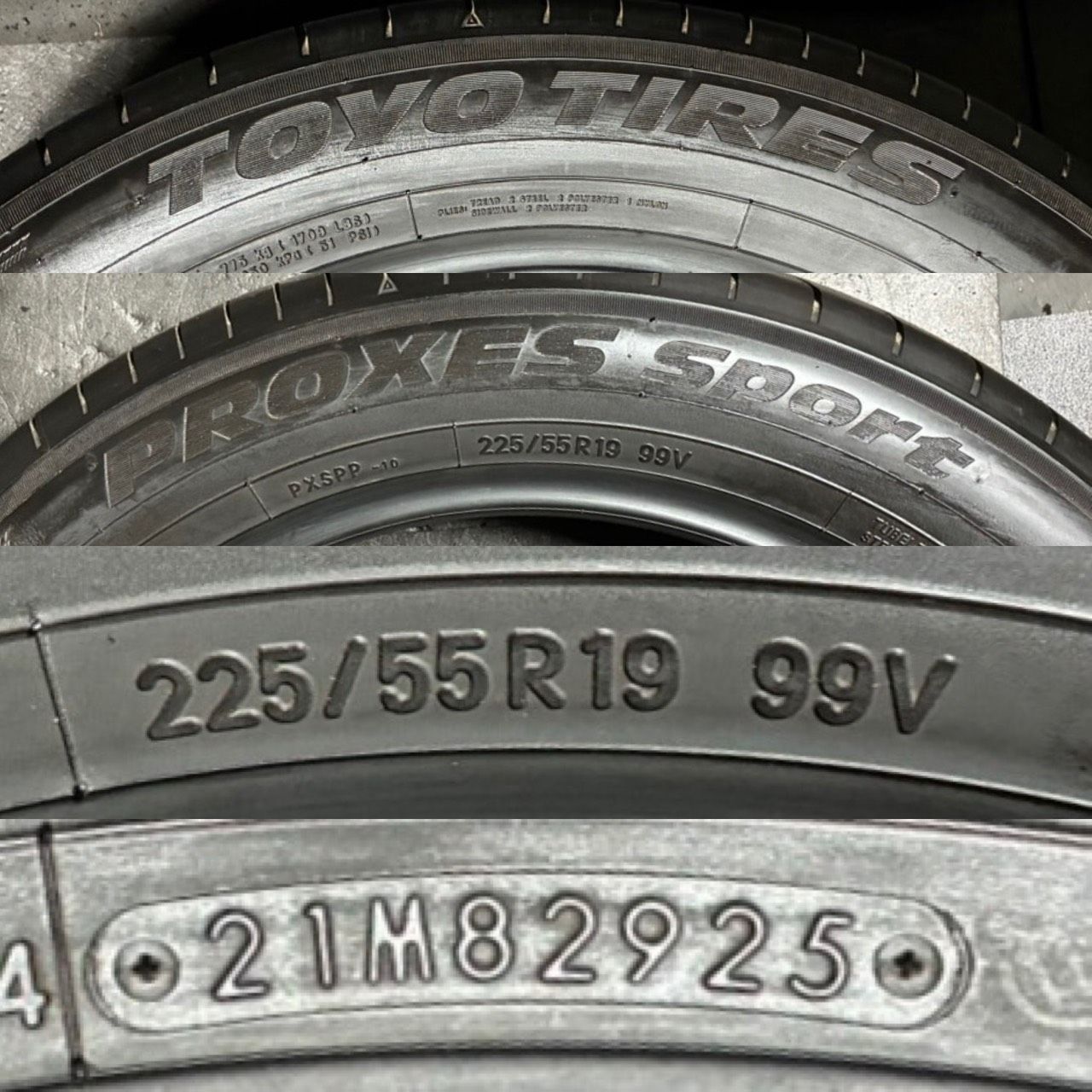 2025年製 約9.9分山 トーヨータイヤ TOYO TIRES プロクセス PROXES 