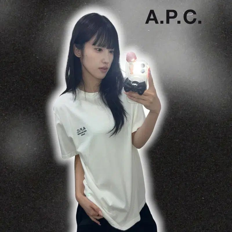 A P C ロゴ 半袖T