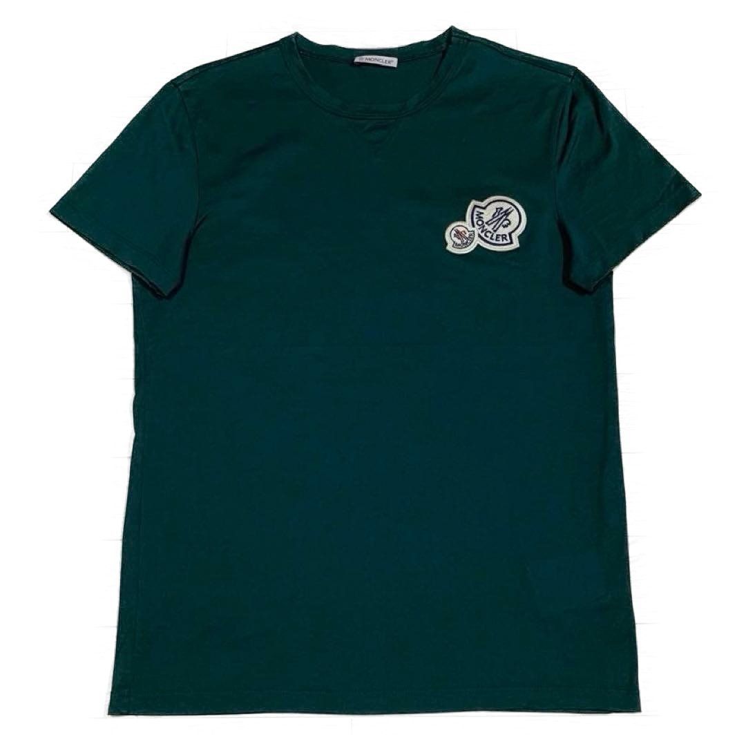 モンクレール　ダブルロゴ　S グリーン　Tシャツ　国内正規品 5S558