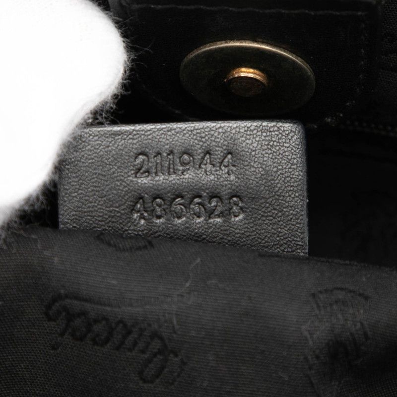 グッチ グッチシマ スーキー ハンドバッグ 211944 ブラック レザー レディース GUCCI【228-74502】