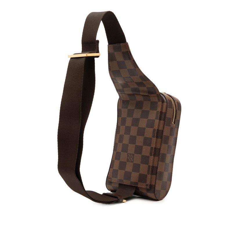 ルイ ヴィトン ダミエ ジェロニモス 旧型 ボディバッグ ウエストバッグ N51994 ブラウン PVC レザー メンズ LOUIS VUITTON【228-74505】 ルイ ヴィトン ダミエ ジェロニモス 旧型 ボディバッグ ウエストバッグ N51994 ブラウン PVC レザー メンズ LOUIS VUITTON【228-74505】