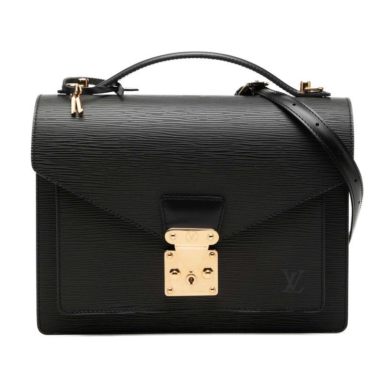ルイ ヴィトン エピ モンソー ハンドバッグ ショルダーバッグ 2WAY M52122 ノワール ブラック レザー レディース LOUIS VUITTON【228-74517】