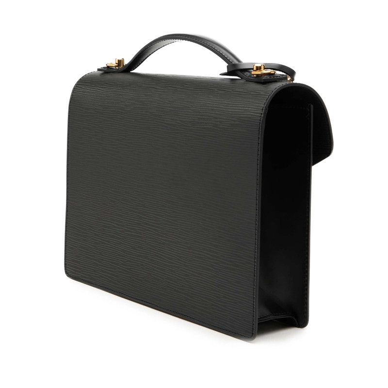 ルイ ヴィトン エピ モンソー ハンドバッグ ショルダーバッグ 2WAY M52122 ノワール ブラック レザー レディース LOUIS VUITTON【228-74517】