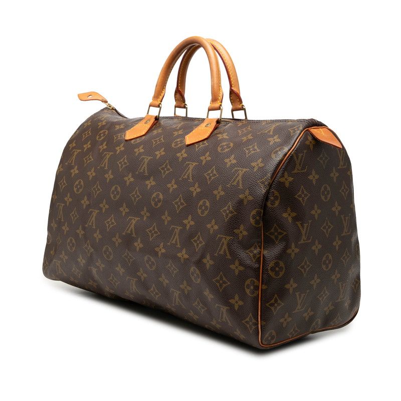 ルイ ヴィトン モノグラム スピーディ40 ハンドバッグ M41106 ブラウン PVC レザー レディース LOUIS VUITTON【228-74519】 ルイ ヴィトン モノグラム スピーディ40 ハンドバッグ M41106 ブラウン PVC レザー レディース LOUIS VUITTON【228-74519】
