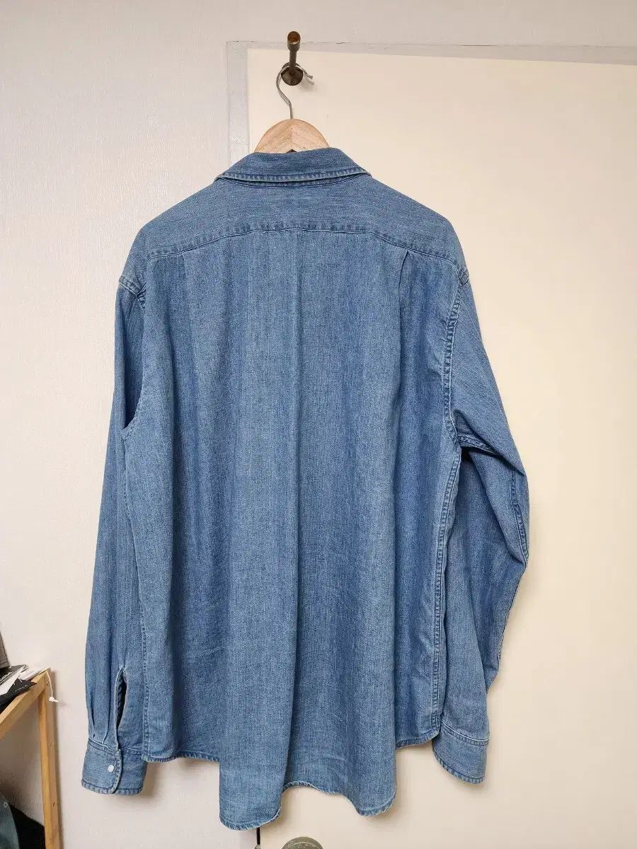 nanamica(ナナミカ) Regular COLOR ライトデニム シャツ indigo XL