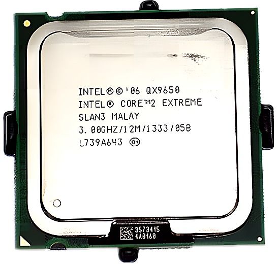 Intel Core 2 Extreme QX9650 SLAN3 4C 3GHz Socket 775 Yorkfield 45NM N/A 130W Nov 2007