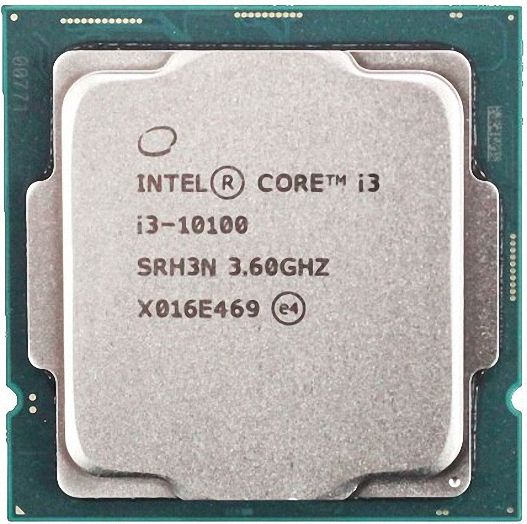 Intel Core i3-10100 4C 8T 3.6GHz to 4.3GHz Socket 1200 Comet Lake 14NM 6MB 65W Apr 2020