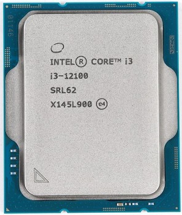 Intel Core i3-12100 4C 8T 3.3GHz to 4.3GHz Socket 1700 Alder Lake-S 10NM 12MB 60W Jan 2022
