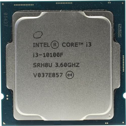 Intel Core i3-10100F SRH8U 4C 3.6GHz LGA1200 6MB 65W DDR4-2666 14NM