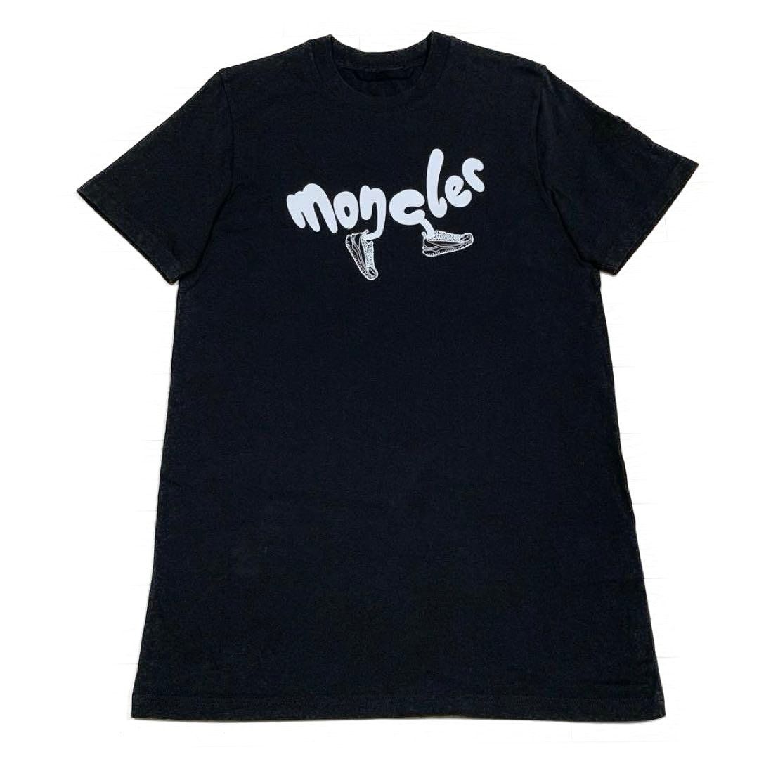 モンクレール　黒ワッペン　ブラックTシャツ　M 国内正規品 5S561