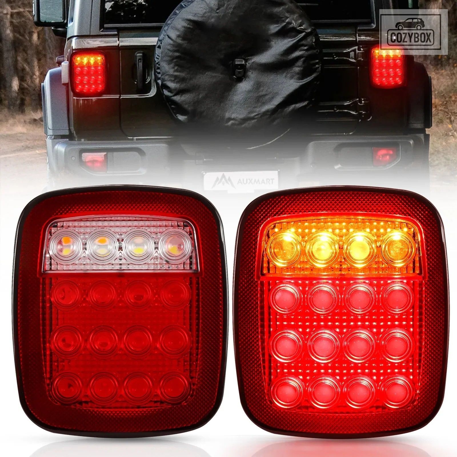 ジープ ラングラー CJ TJ YJ トラック トレーラー バン LED テールライト ブレーキ ス