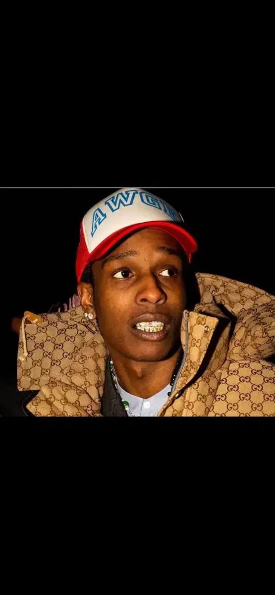 AWGE ASAP Rocky トラッカーキャップ レッド