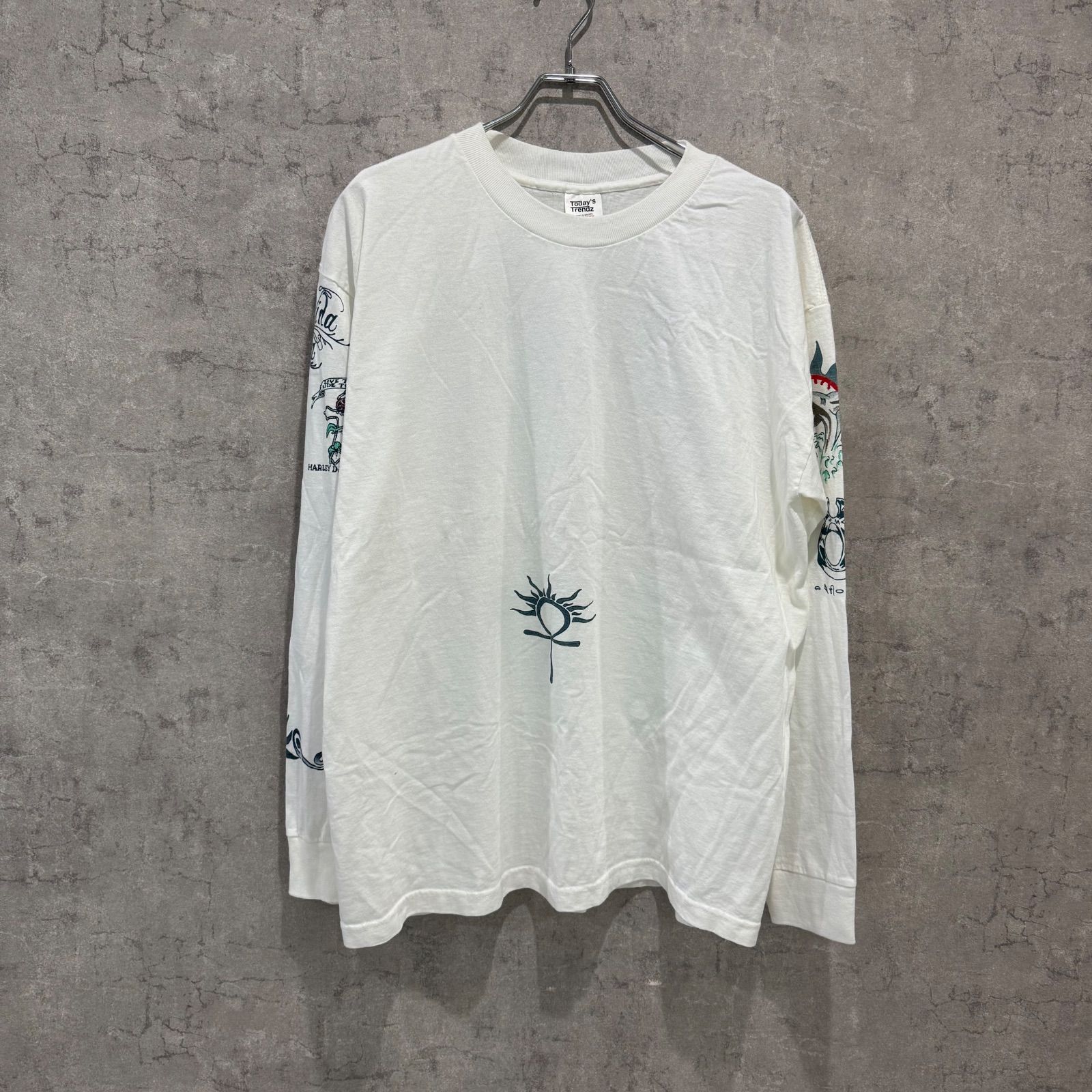 90's Dennis Rodman tattoo LS ロッドマン ロンT ホワイト vintage ヴィンテージ 古着