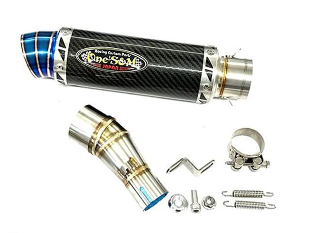 R★W2‐174CB 純正エキパイ専用 50.8mm 50.8φ マフラー 中間パイプ付き スリップオン マフラーサイレンサー Ninja250 Ninja250R JBK-EX250L EX250K 前期 中期 ニンジャ250 Z250 (ｻｲﾚﾝｻｰﾀｲﾌ
