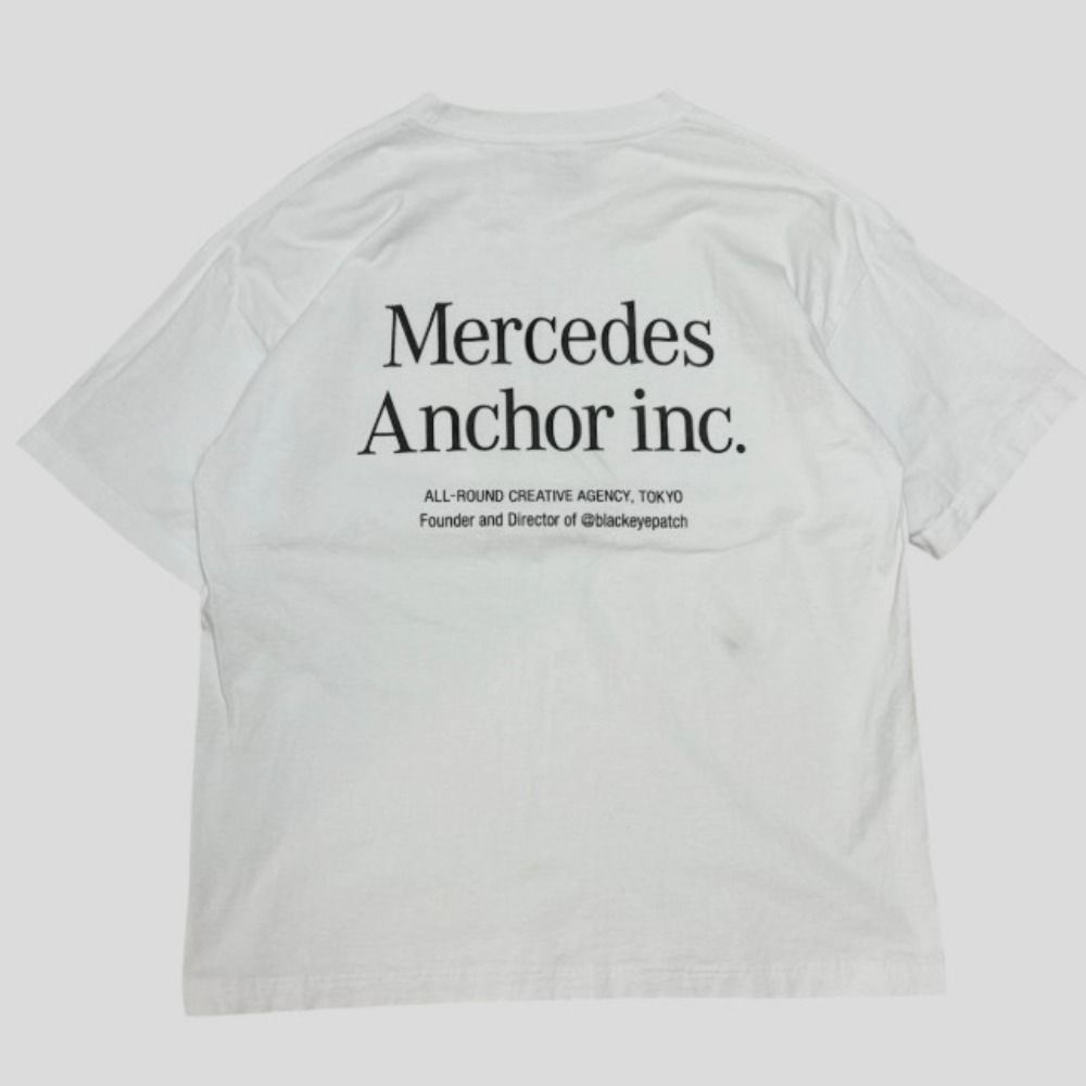 06w23329 ホワイト Mercedes Anchor inc. Tシャツ 白 Pocket Tee / サイズ XL 半袖Ｔシャツ 【中古品】