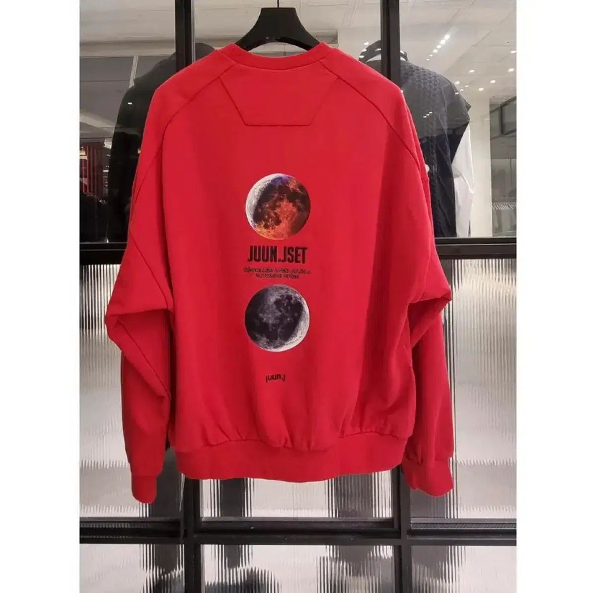 ジュンジェイ 22FW メイン グラフィック オーバーサイズ スウェット - レッド