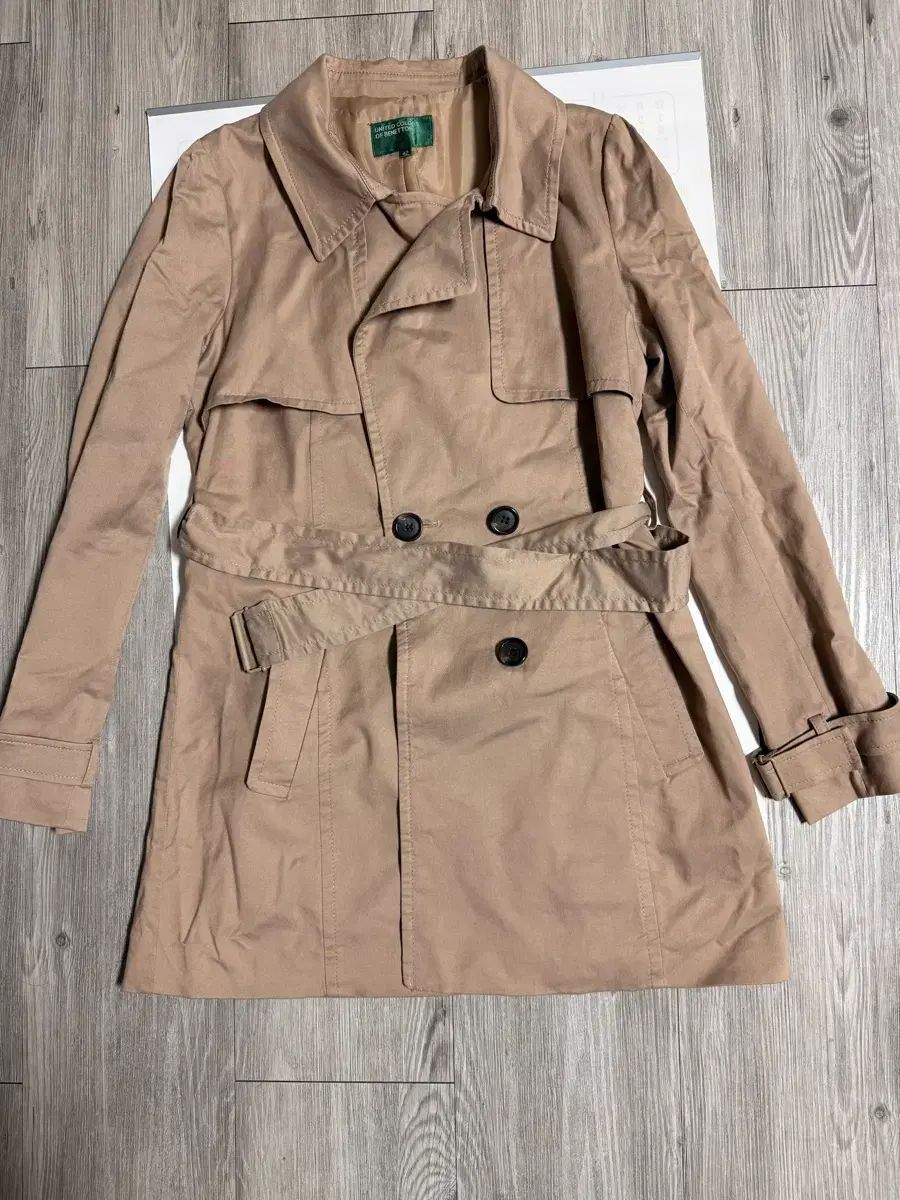 BENETTON レディース トレンチコート ベージュ サイズ55